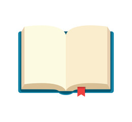 open book icon cartoon