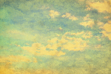 vintage watercolor clouds