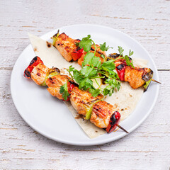 grilled chicken with vegetables