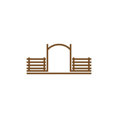 Gate icon logo design