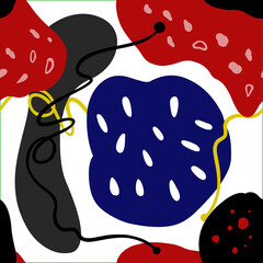 seamless colorful  art design, wall tiles for decor	
