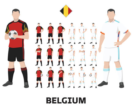 Belgium Football Team Kit, Home kit and Away Kit