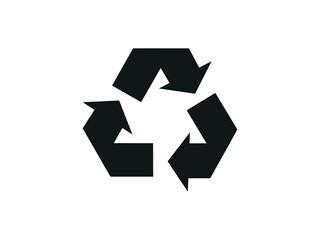 Recycling symbol on an isolated background. Mobius strip.
Special icon for sorting and recycling. Secondary use. Vector illustration for Packaging.
