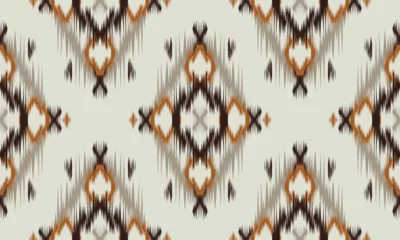 Papier Peint photo Lavable Style bohème Geometric ethnic oriental ikat pattern traditional Design for background,carpet,wallpaper,clothing,wrapping,Batik,fabric,Vector illustration.embroidery style.