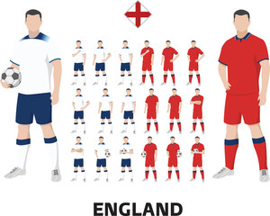 England Football Team Kit, Home kit and Away Kit