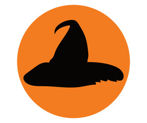 Fototapeta premium holiday halloween witch hat