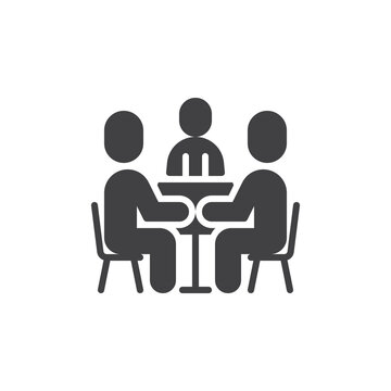 recommend clip art: Business meeting vector icon