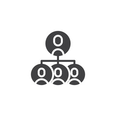 Hierarchy structure vector icon