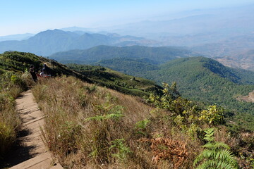 Natural landscape of Doi Inthanon national park- The Highest mountain peak in Chiang Mai, Thailand