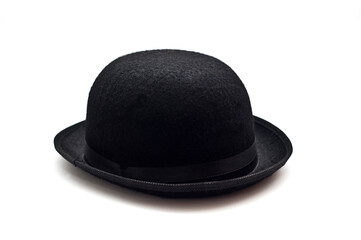 black bowler hat isolated