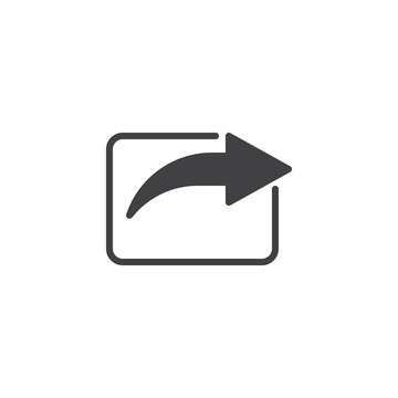 Share arrow vector icon