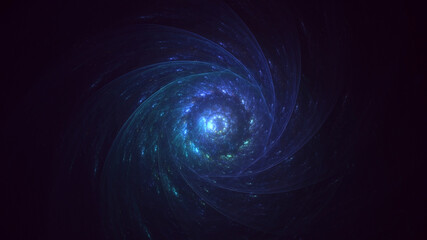 3D rendering abstract colorful fractal light background