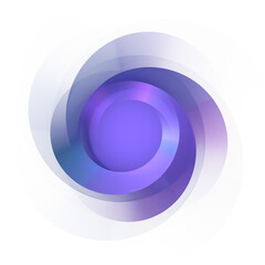 Purple twister circle shape element