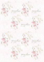 Spring flower pattern pastel pink floral texture 