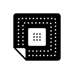 Black solid icon for patches