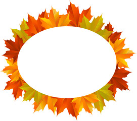 autumn leaves frame