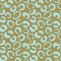 Abstract modern leopard seamless pattern. Animals trendy background. Color decorative vector stock illustration for print, card, postcard, fabric, textile. Modern ornament of stylized skin