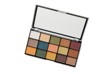 Makeup Palette Overhead With Soft Shadows