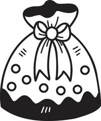 Hand Drawn christmas gift bags illustration