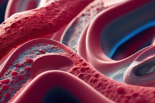 3D Rendering Of Bloodstream And Veins