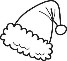 Hand Drawn christmas hat illustration