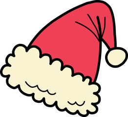 Hand Drawn christmas hat illustration