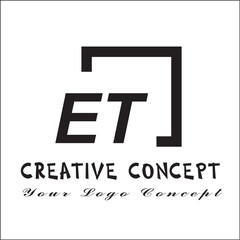 ET Square 2 Letter Logo Creative
