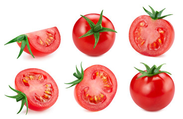 Tomato isolated on white background