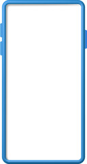 3d realistic smartphone with empty screen