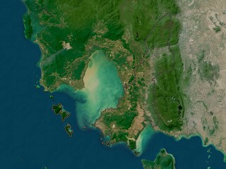 Krong Preah Sihanouk, Cambodia. High-res satellite. No legend