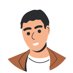 Happy man in casual clothes