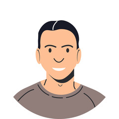 Happy man in casual clothes