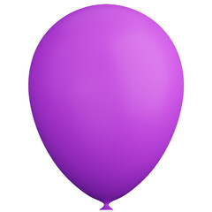 3d rendering of purple balloon