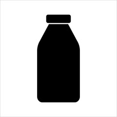 Milk Bottle icon vector design template