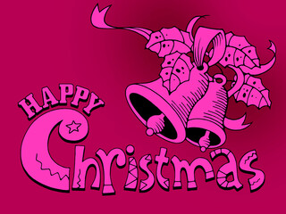 'Happy Christmas' graphic design