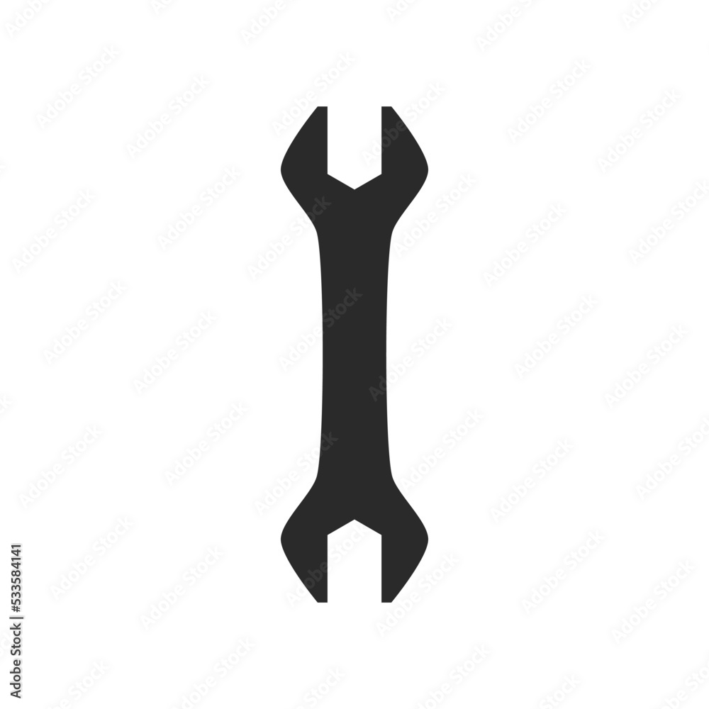 Sticker wrench vector design