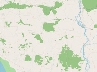 Obraz premium Preah Vihear, Cambodia. OSM. No legend