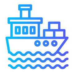 cargo gradient icon