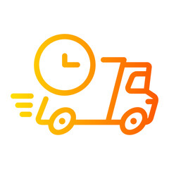 fast delivery gradient icon