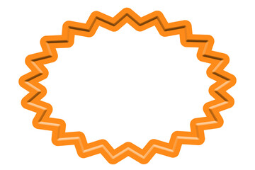 Beautiful star shaped frame design with transparent background