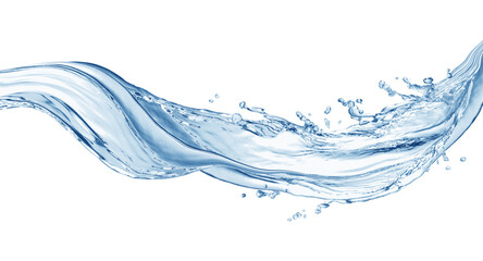 Water splash, water splash isolated on white background, water