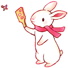 羽付き　うさぎ