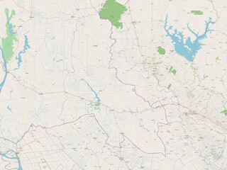 Fototapeta premium Svay Rieng, Cambodia. OSM. No legend