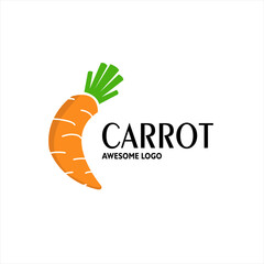 Obraz premium Letter C With Carrot Shape Logo Illustration
