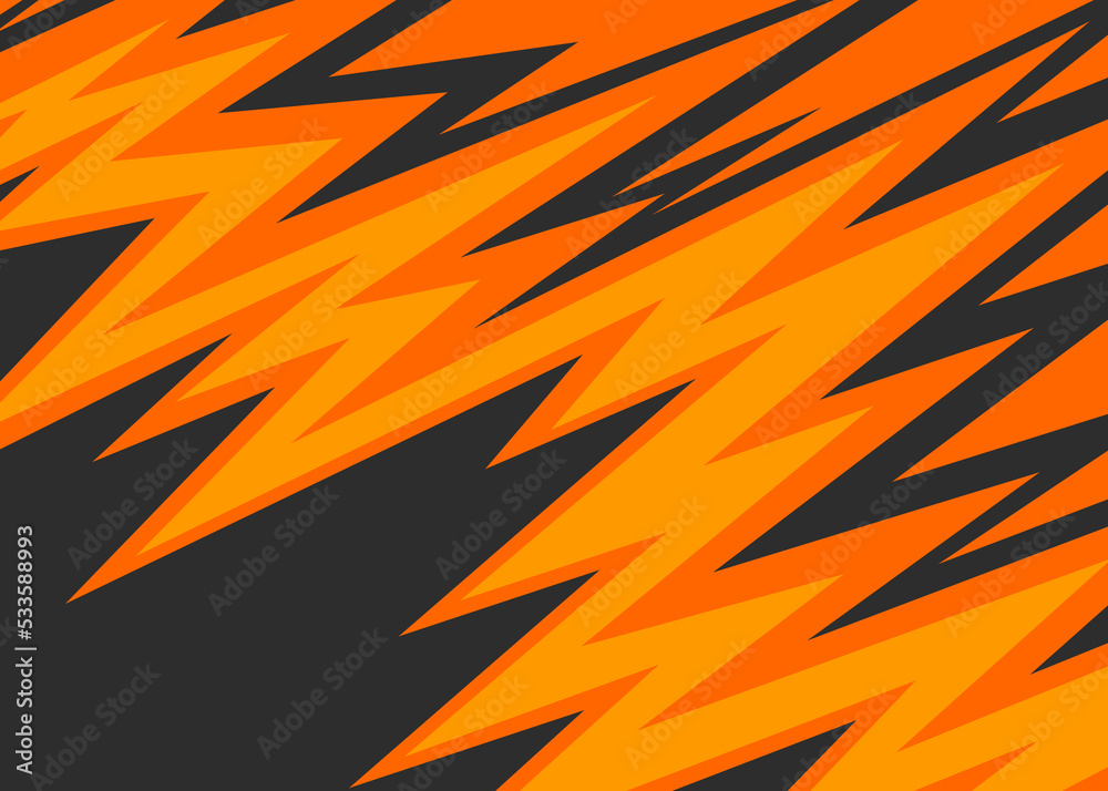 Poster abstract background with gradient zigzag pattern