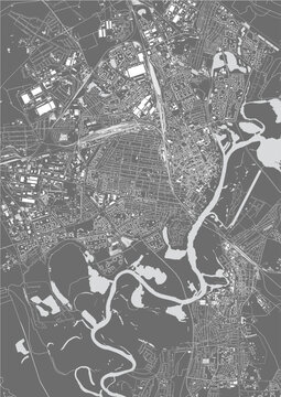map of the city of Gomel, Belarus