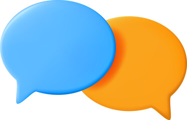 3D Blank Speech Bubble