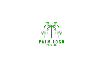 Fototapeta premium Palm logo design vector illustration idea