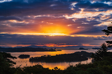 日本三景　松島　日の出