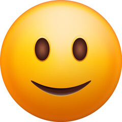 3D Yellow Happy Emoticon